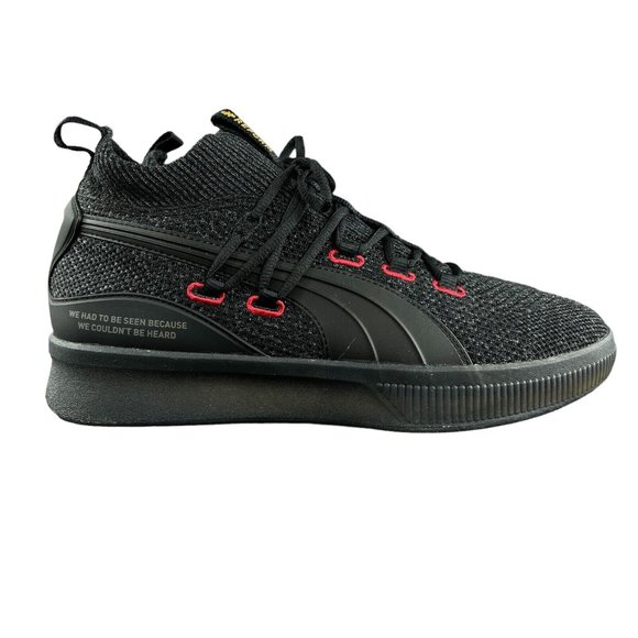 Puma Men's Clyde Court Reform Black Red Basketball Shoes Sizes 10 - 11.5 - Picture 1 of 8